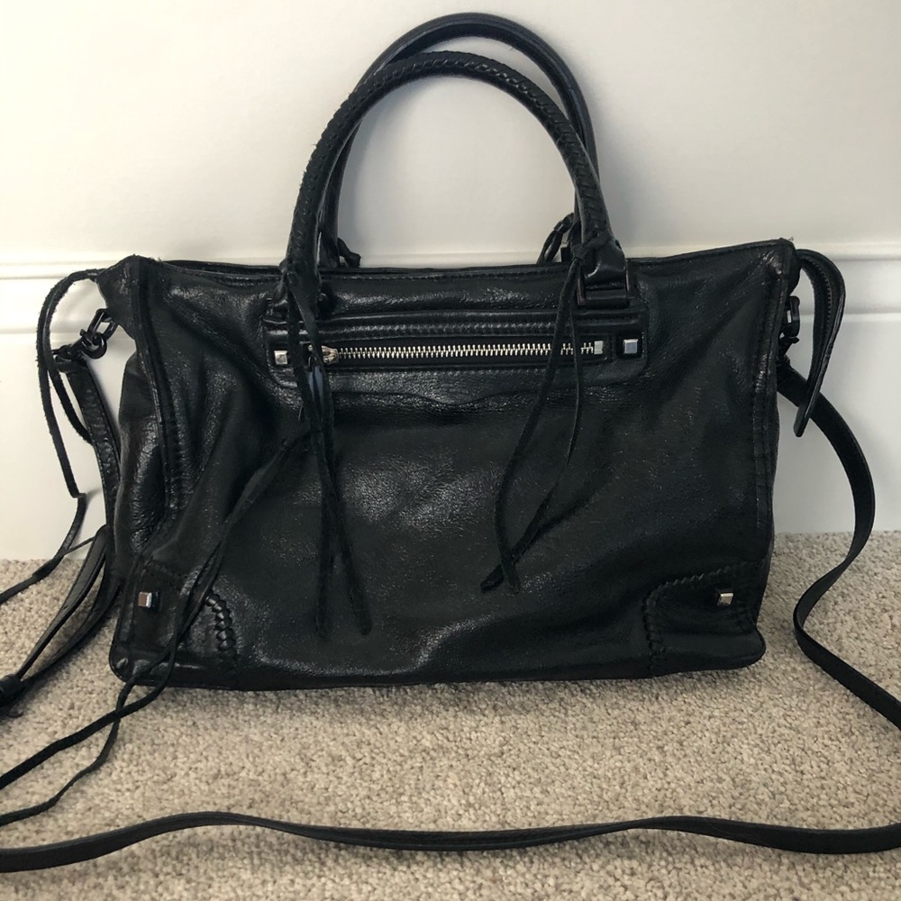 Rebecca Minkoff Pebbled Leather Regan Satchel